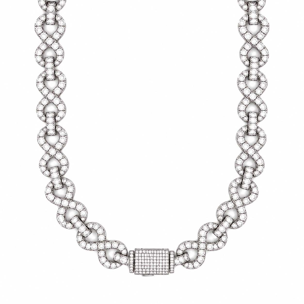 9222651 | 925 Silver Rhodium 12mm 20" Cuban
