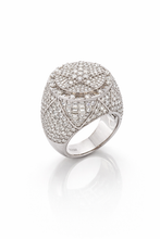 9910081 | 6.6ctw VVS/D 925 Moissanite Rhodium Ring