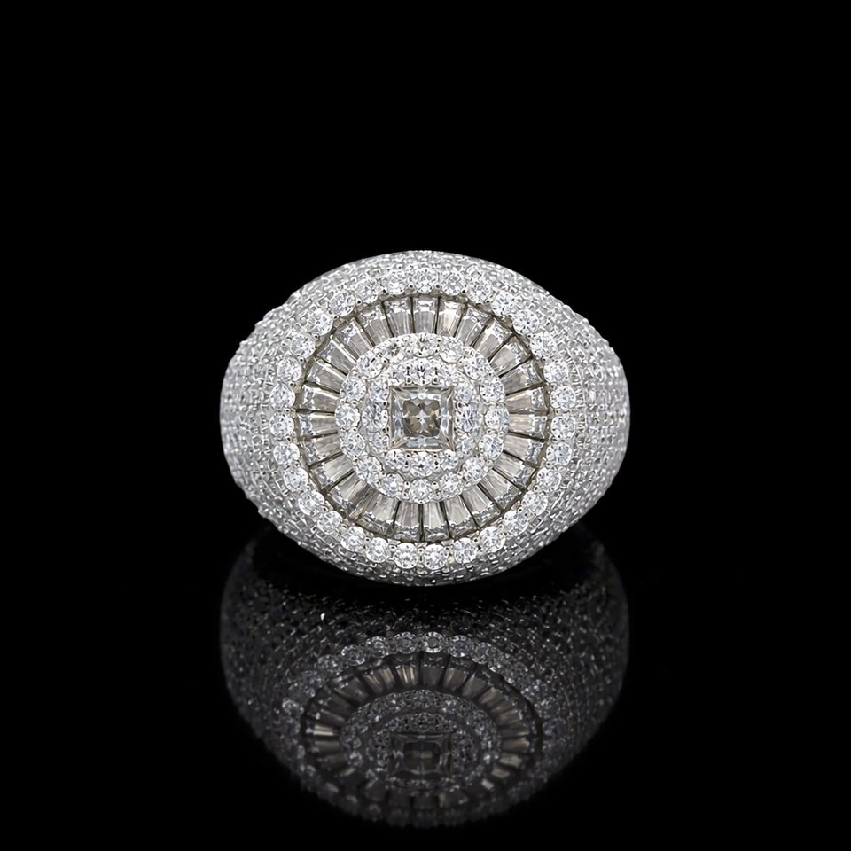 KIAN | 925 Silver Moissanite Lab Diamond Ring | 997331