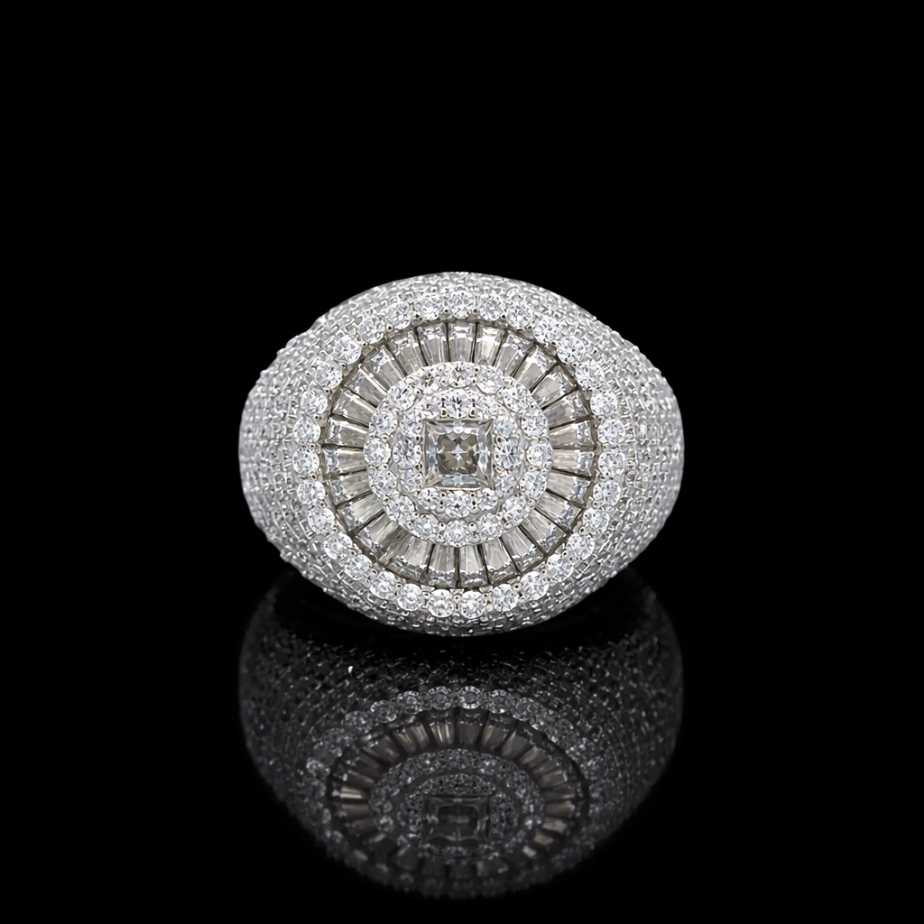 KIAN | 925 Silver Moissanite Lab Diamond Ring | 997331