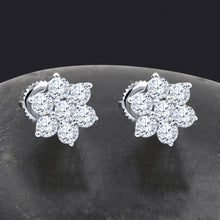 SPARKLING SNOWFLAKE MOISSANITE STUD EARRINGS  | 994611