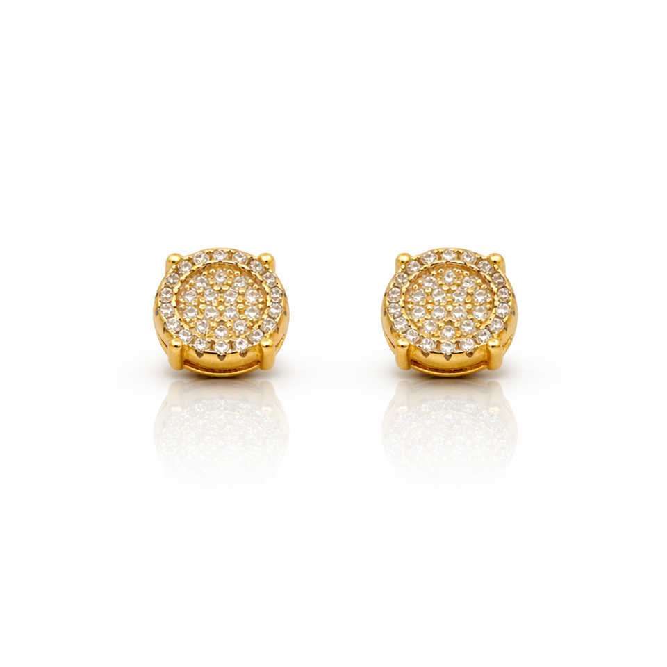 999582 | 925 Moissanite Gold Earring