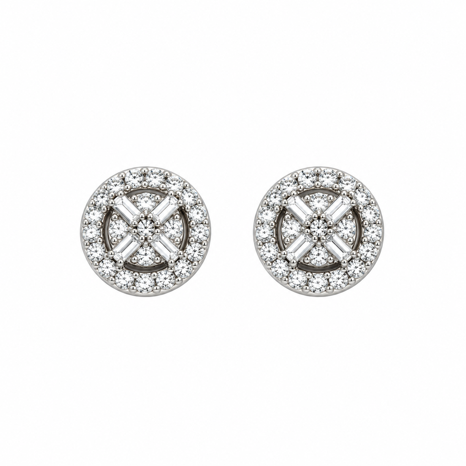 9911851 | 925 Moissanite Rhodium Earring