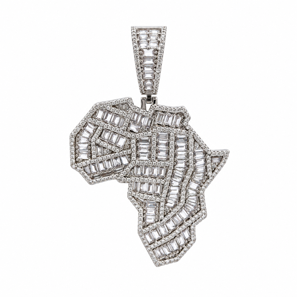916911 | Brass Rhodium Pendant