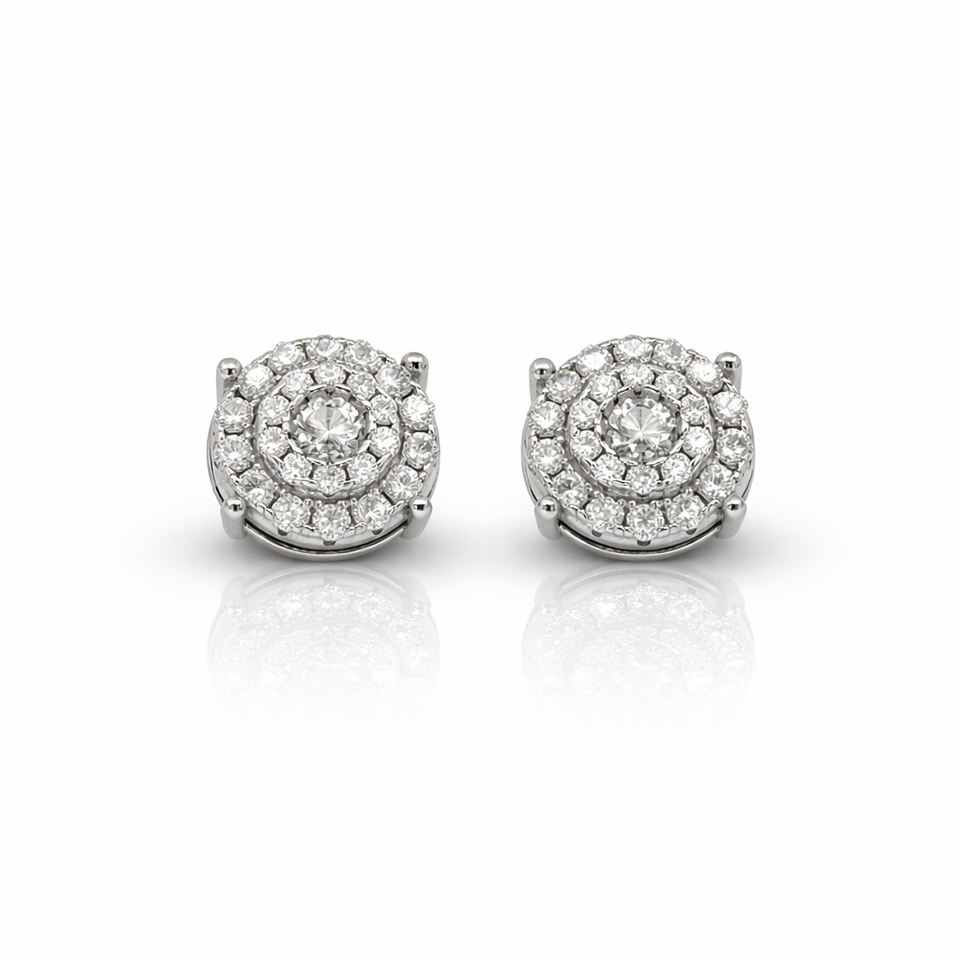 999621 | 925 Moissanite Rhodium Earring
