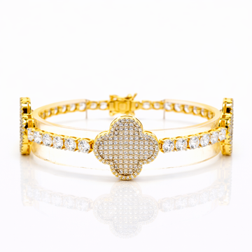 963942 | CZ Brass Gold Bracelet