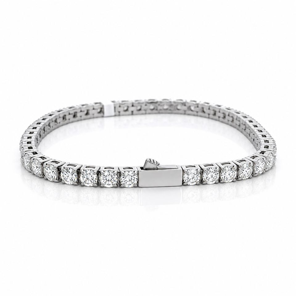 9312171 | Steel Tennis Moissanite Bracelet