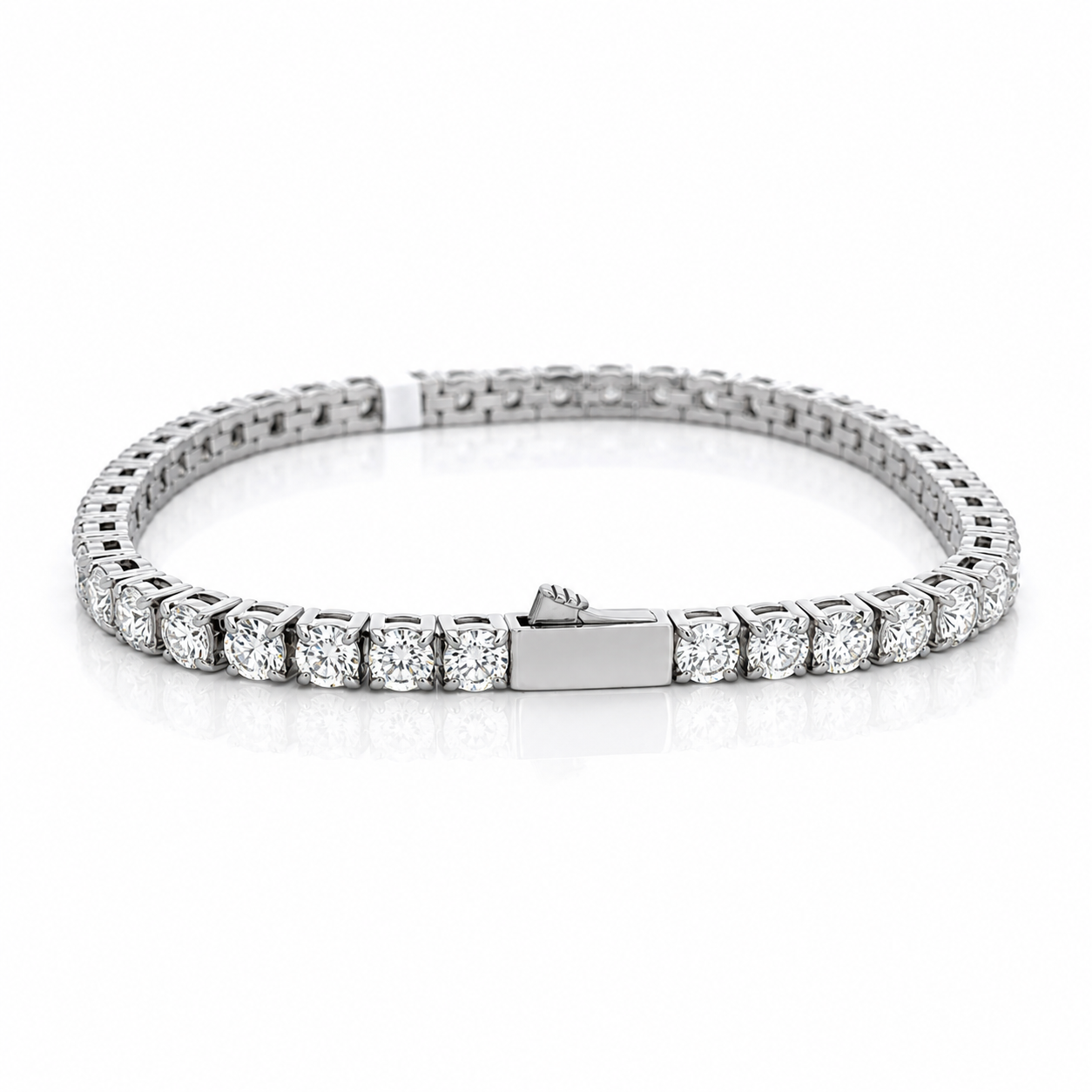 9312171 | Steel Tennis Moissanite Bracelet