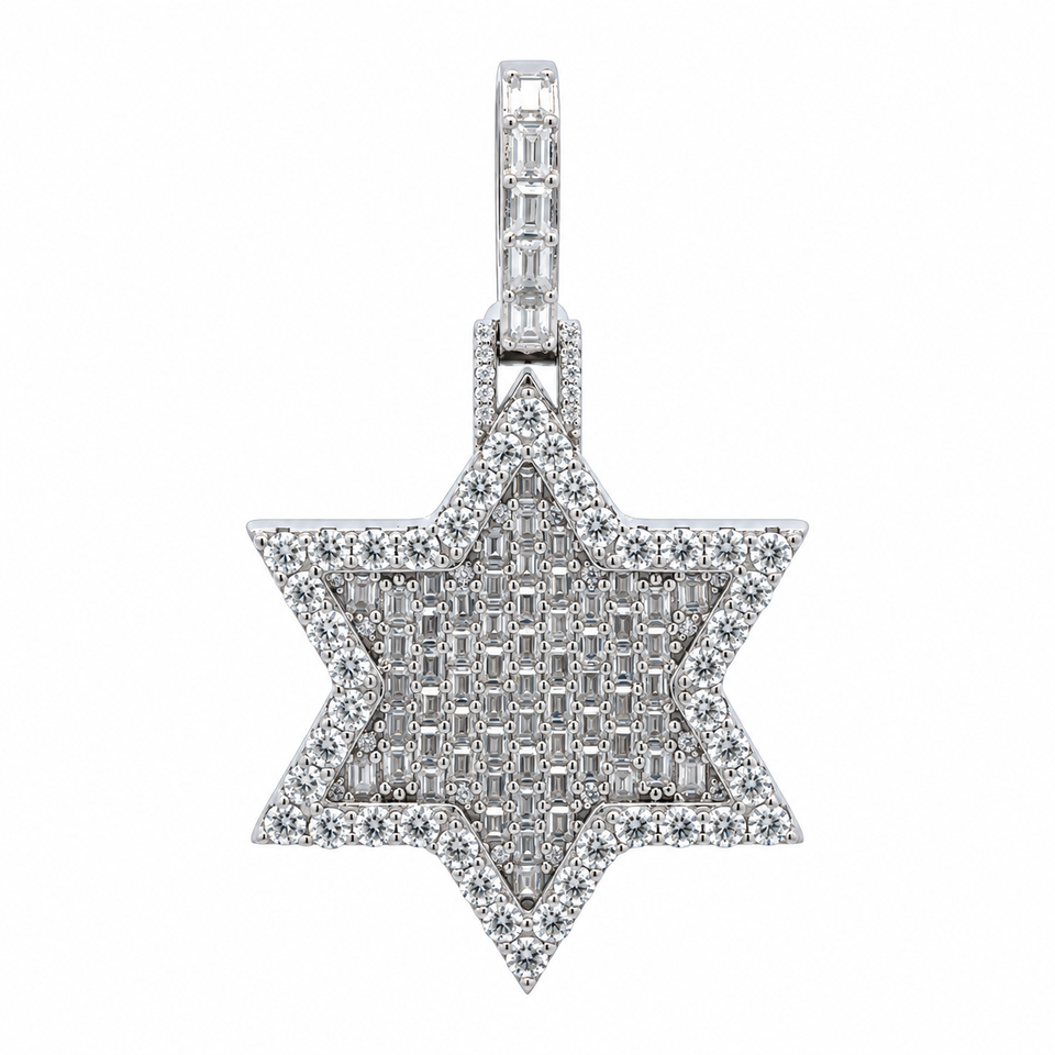 9912151 | 5.27 CTW 925 Silver Moissanite Rhodium Pendant