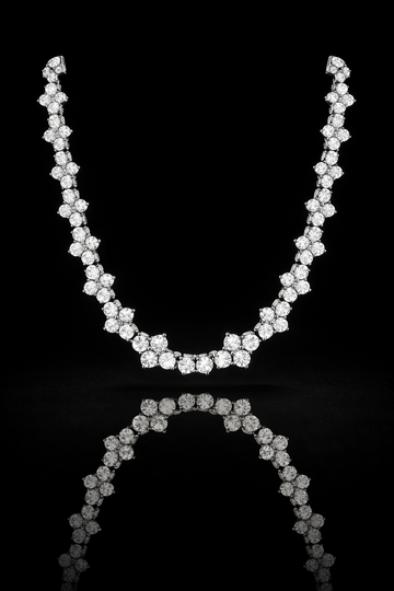963871 | CZ Brass Rhodium Chain