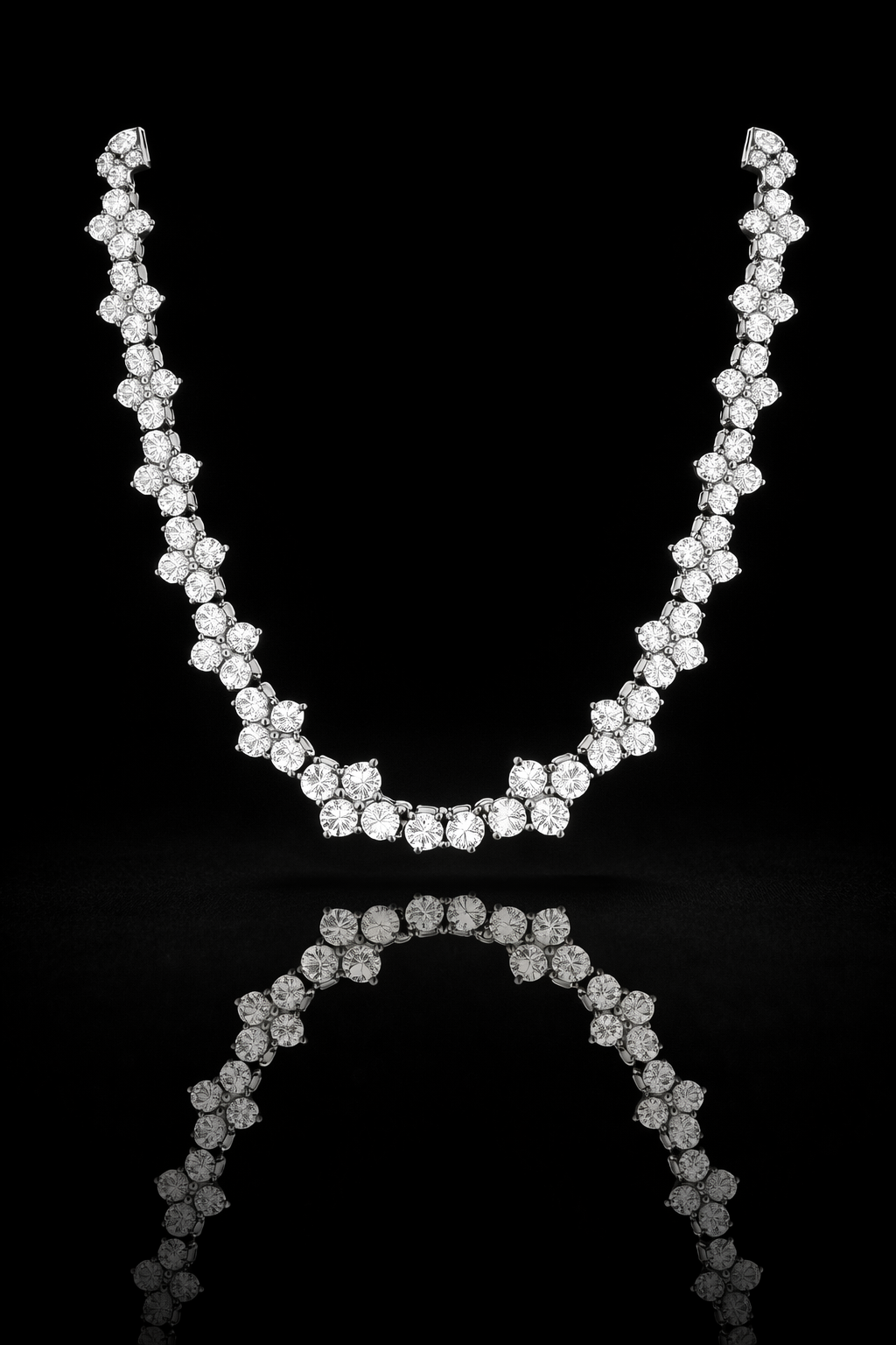 963871 | CZ Brass Rhodium Chain