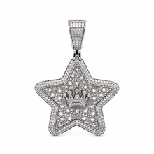 9100231 | 4.74 CTW Brass Moissanite Rhodium Pendant