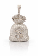 9910391 | 14.82ctw VVS 925 Moissanite Rhodium Pendant