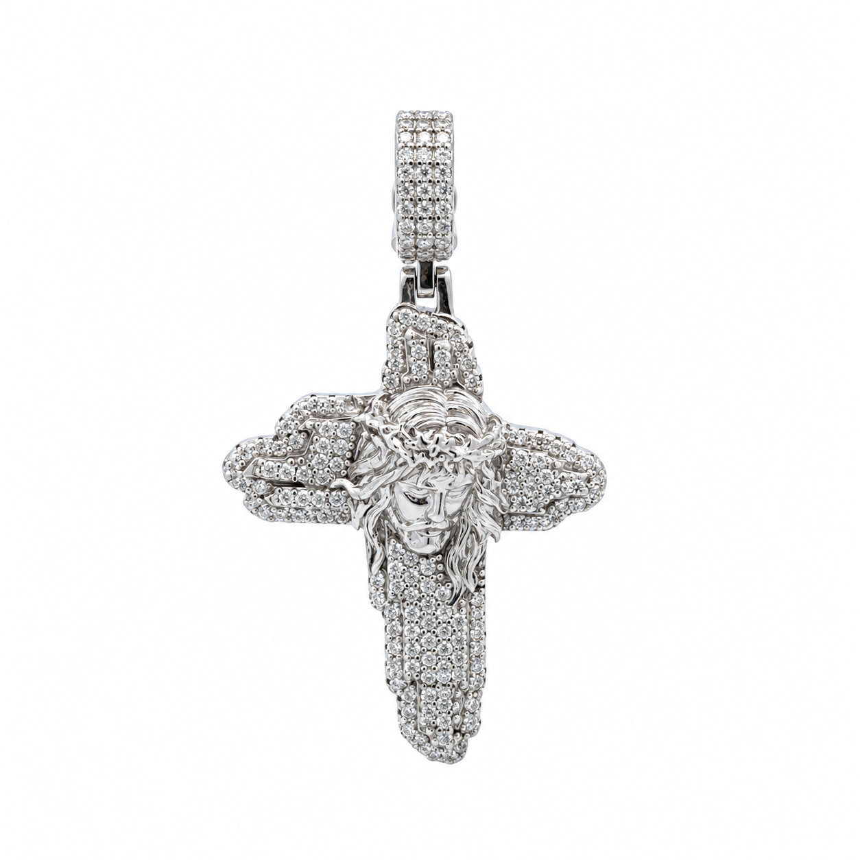 9912071 | 0.79 CTW 925 Silver Moissanite Rhodium Pendant