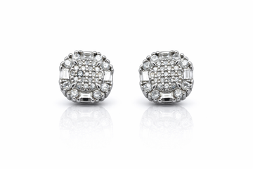 999641 | 925 Moissanite Rhodium Earring