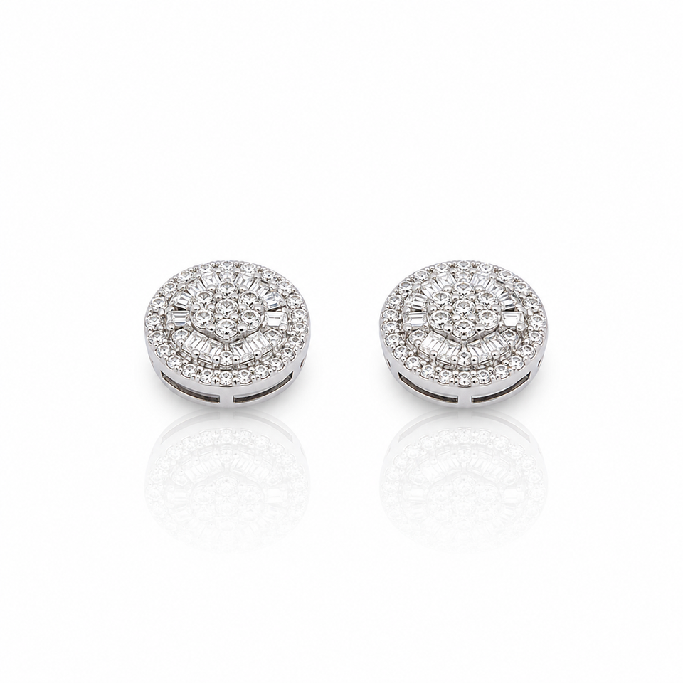 9911211 | Moissanite Rhodium Earrings