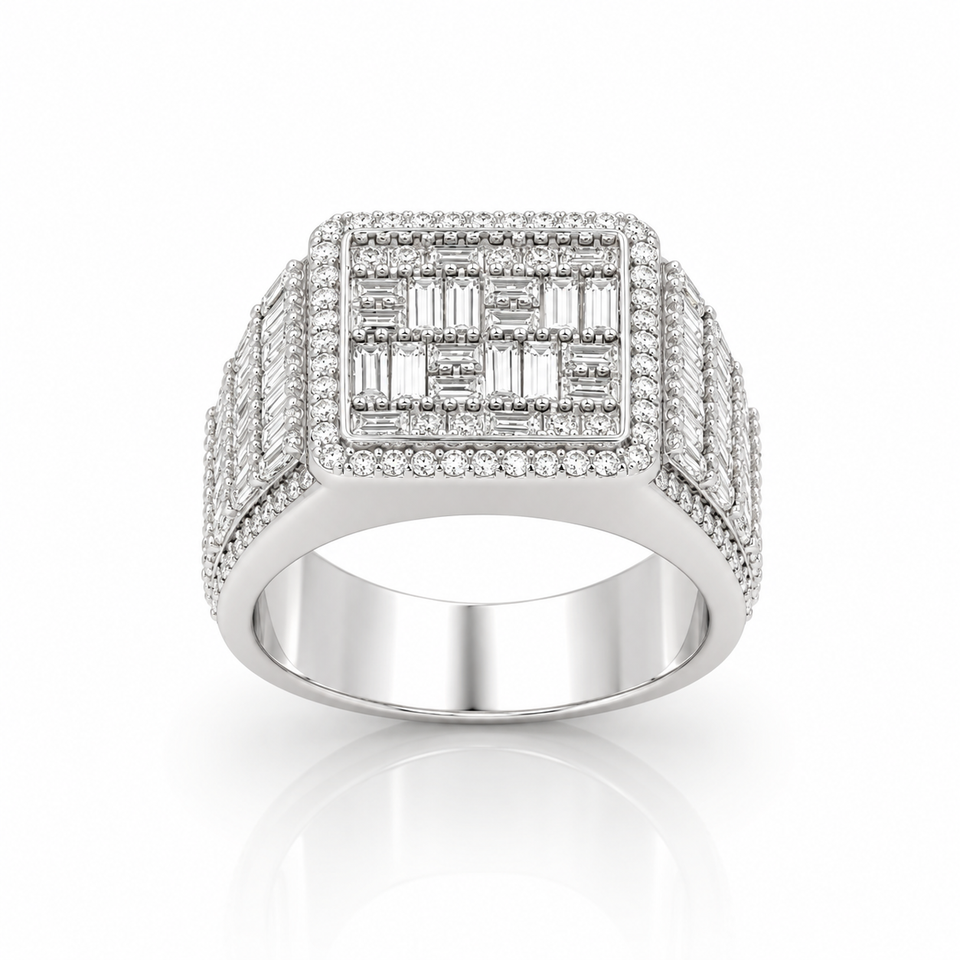 996361 | 925 Moissanite Rhodium Ring