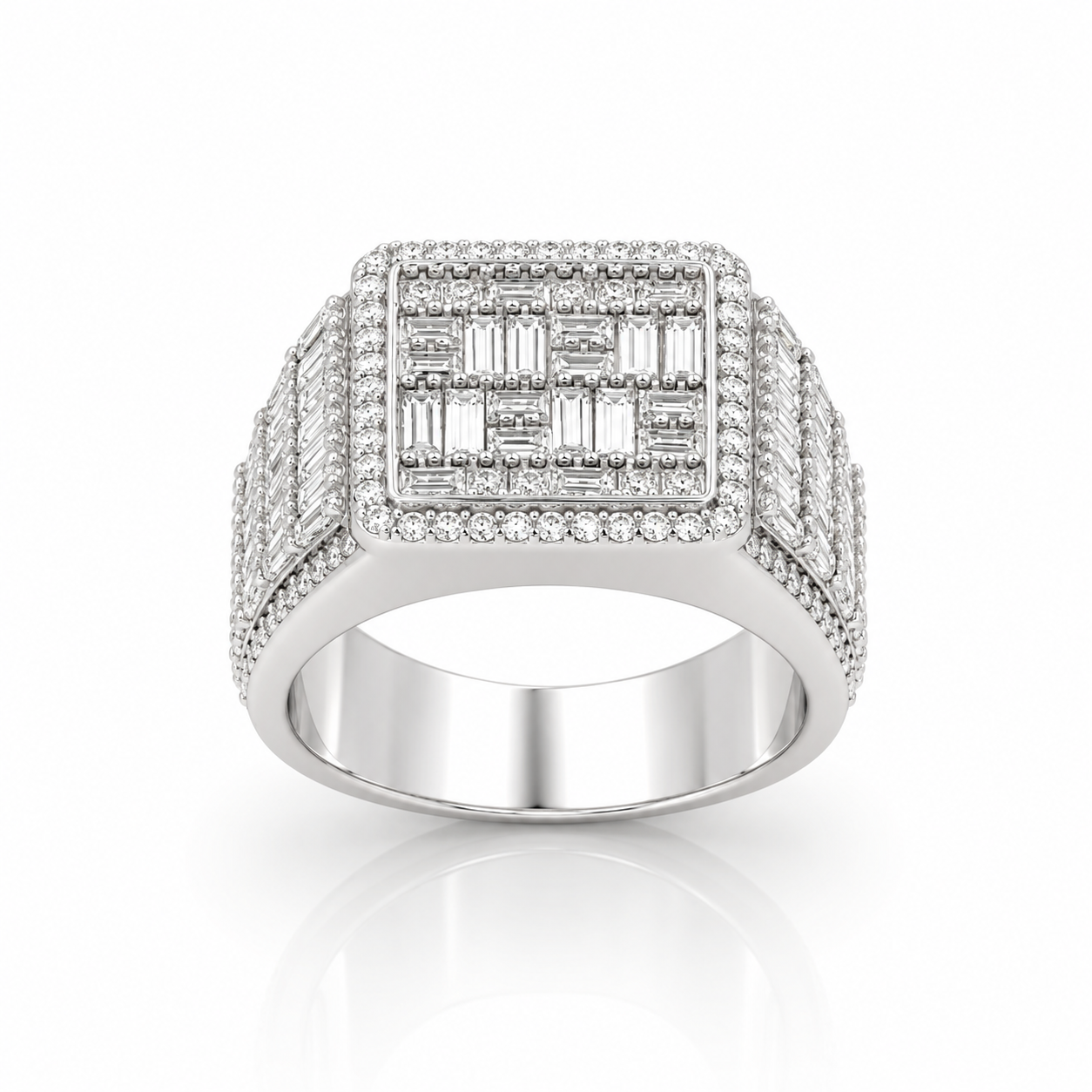 996361 | 925 Moissanite Rhodium Ring