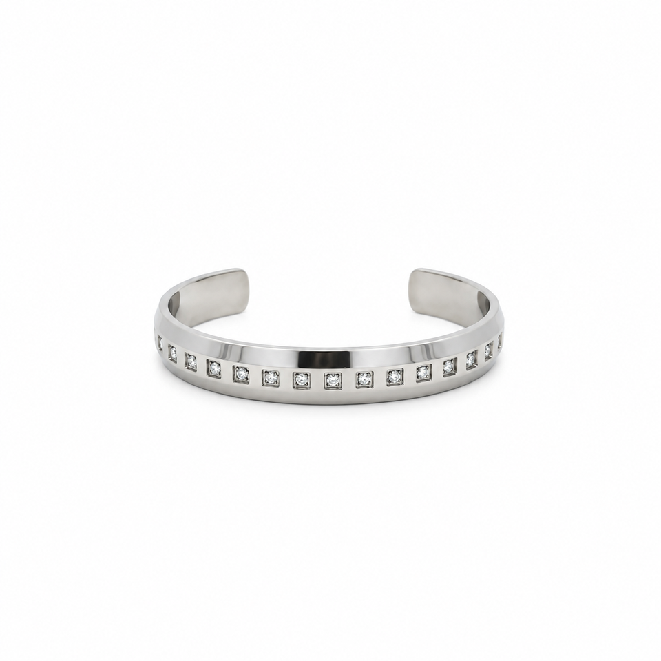 9312771 | Steel Moissanite Rhodium Bracelet