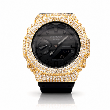 590242 | Brass Moissanite G-Shock Gold Watch