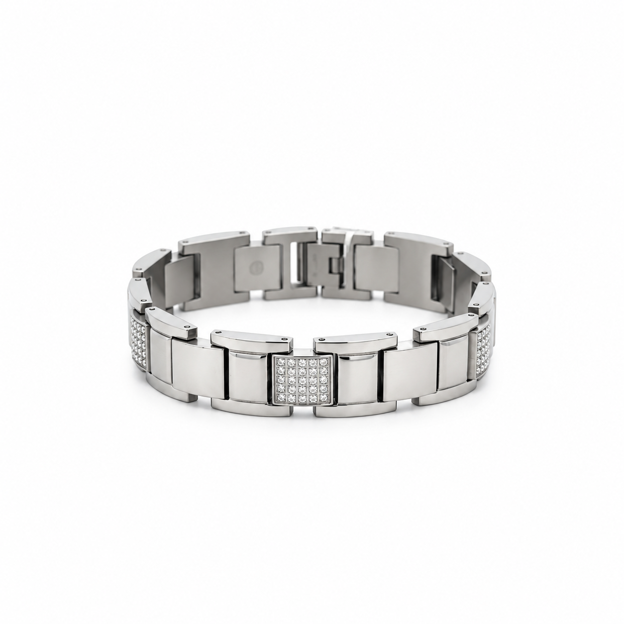 9312801 | Steel Moissanite Rhodium Bracelet