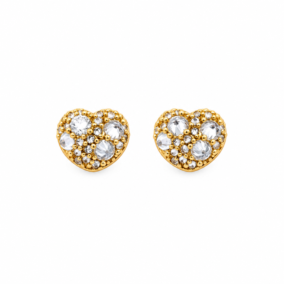 9100362 | 0.85 CTW Brass Moissanite Gold Earring