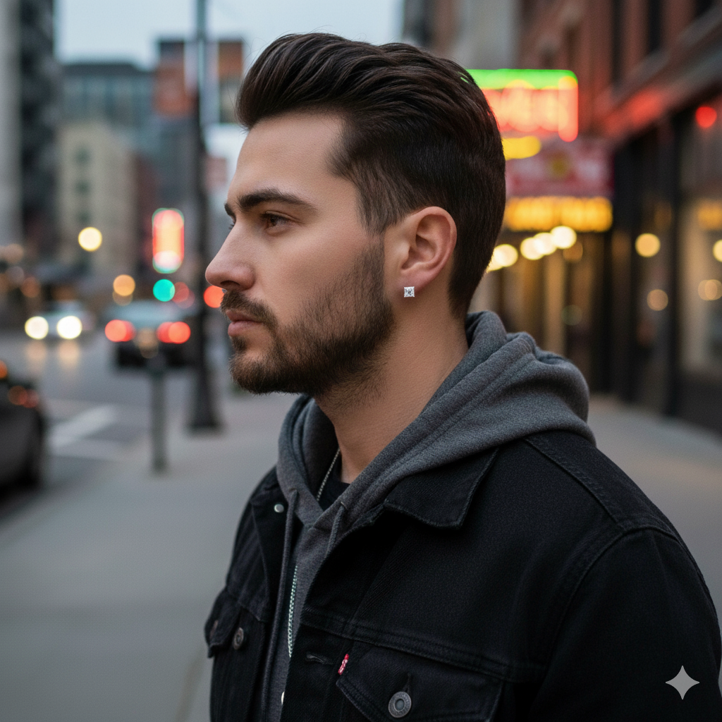 998121 | 925 Moissanite 1CTW Rhodium Earrings