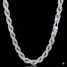 SABLE 7MM RHODIUM MOISSANITE ICED OUT CHAIN  |  995641