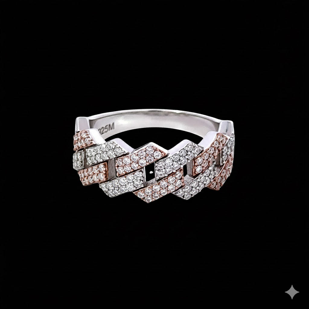 9910665 | 925 Silver Moissanite Rhodium Ring