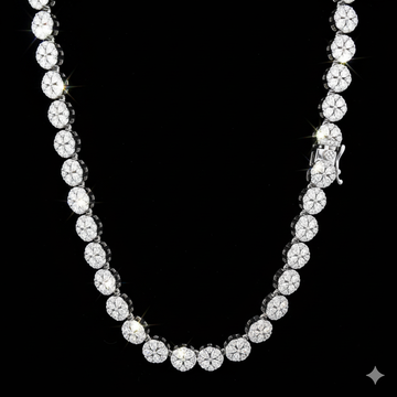 998411 | 925 Silver Moissanite Rhodium Chain