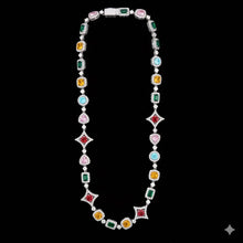 9910741 | 925 Silver Moissanite 10mm Rhodium Chain