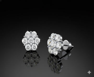 980361 | 3ctw VS/D 925 LGD Diamond Rhodium Earrings