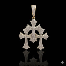 SORREL 2.92 CTW 925 CZ MOISSANITE GOLD ICED OUT PENDANT I 996632