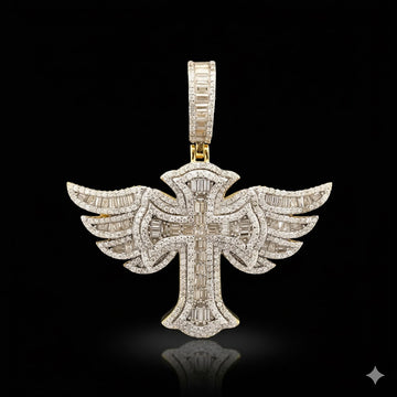 MIRAGEST 3.7 CTW 925 CZ GOLD RHODIUM PENDANT I 995792