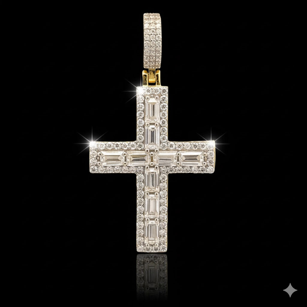 AETHER 3.78 CTW 925 CZ MOISSANITE GOLD PENDANT I 995752