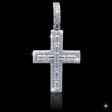 AETHER 3.78 CTW 925 CZ MOISSANITE RHODIUM PENDANT I 995751