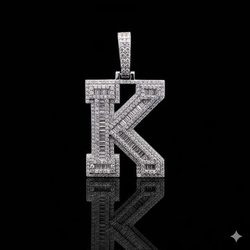 999861 | 2.64ctw VVS/D 925 Moissanite Initial K Pendant