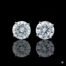 ELWA 4.0 CTW 925 RHODIUM MOISSANITE ICED OUT EARRING | 991031