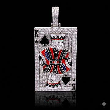 9910971 | 3.08ctw VVS/D 925 Moissanite Rhodium Pendant