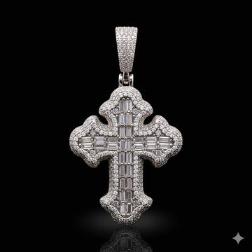 998521 | 3.08ctw VVS/D 925 Moissanite Rhodium Pendant
