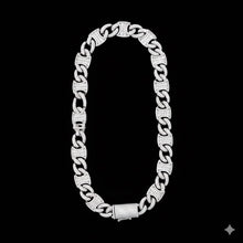 998731 | 925 Silver Moissanite Cuban 14mm Rhodium Cuban Chain