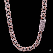9915619 | 925 Moissanite Rose Gold Cuban Chain