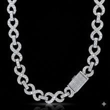 JARETH 12MM RHODIUM MOISSANITE ICED OUT CHAIN  |  996511
