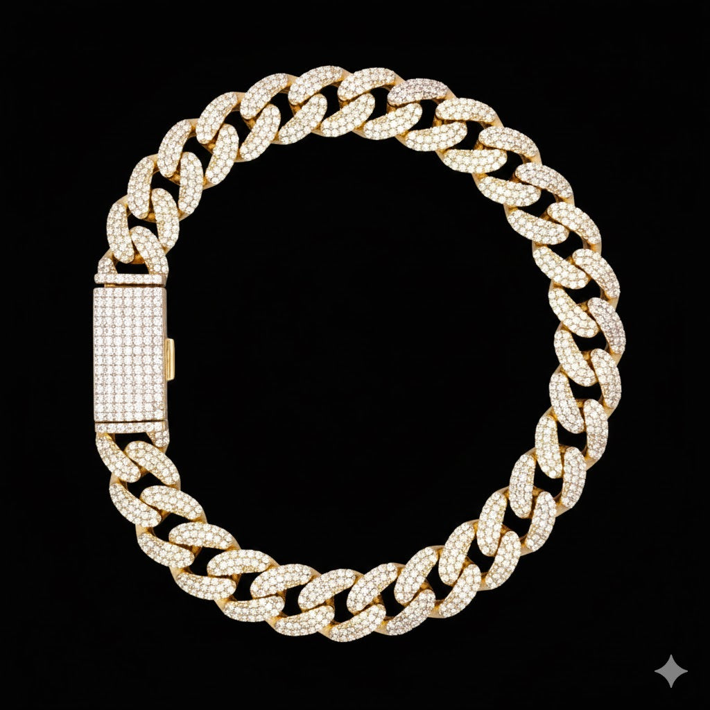 998692 | 925 Moissanite Gold Bracelet