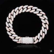 9913919 | 925 Moissanite 1link RP + 1link Rose Bracelet