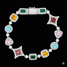 9910731 | 925 Silver Moissanite 10mm Rhodium Bracelet