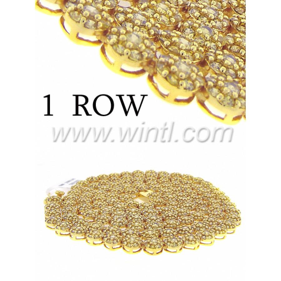 CZ FLOWER CHAIN ONE ROW IN 18''-30'' - 960043