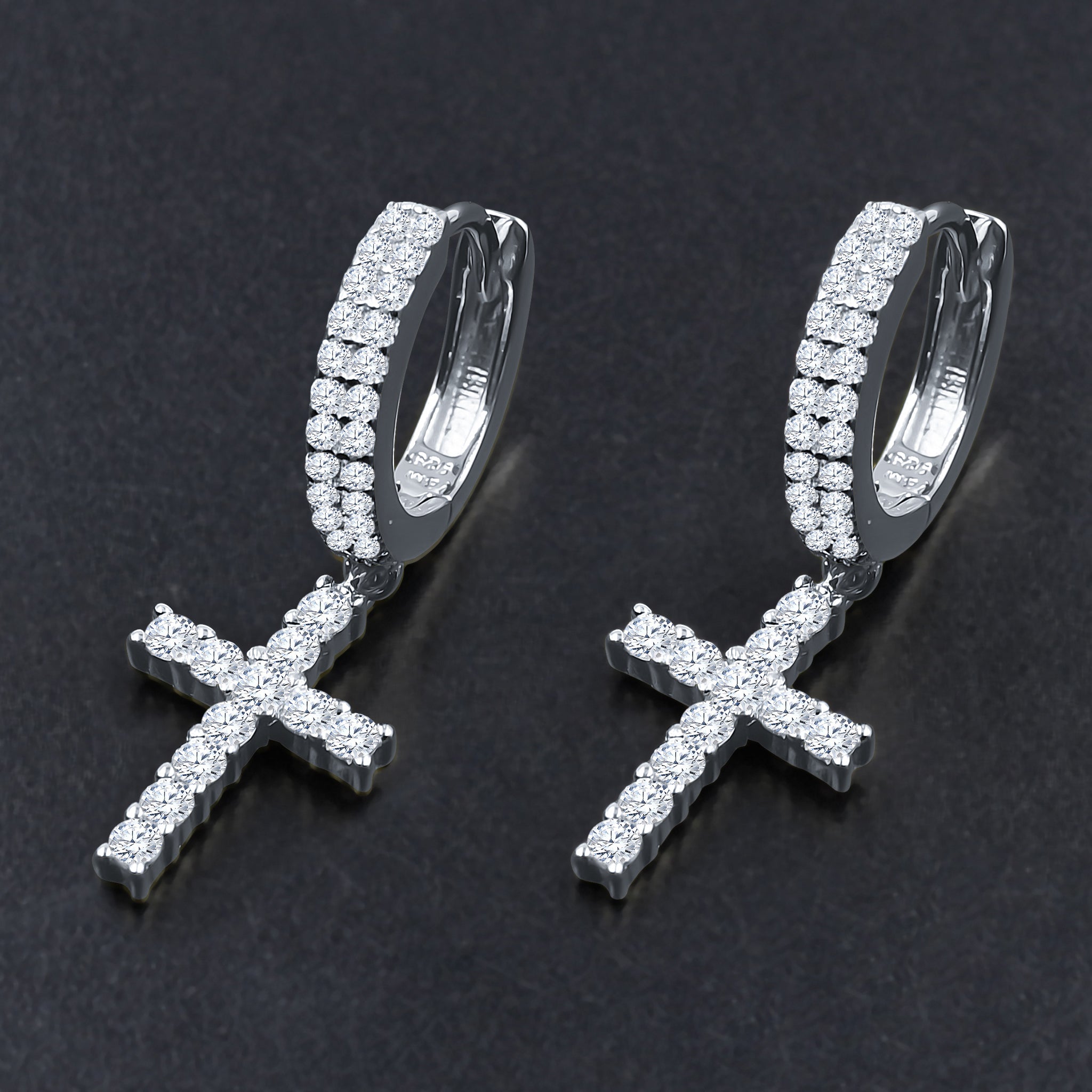 FULGENT MOISSANITE SILVER EARRINGS I 991601