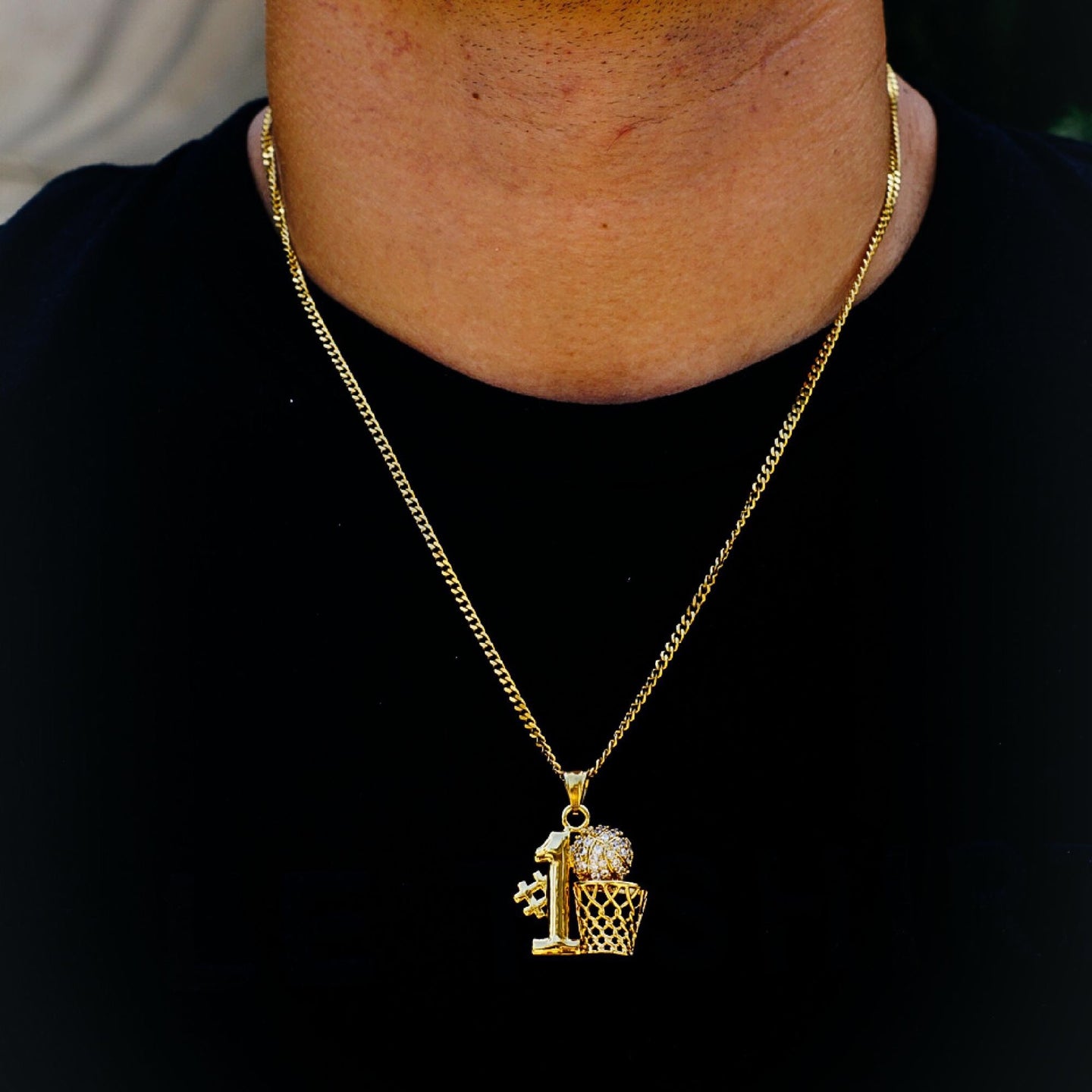 NUMBER1 Steel Micro Necklace Hip Hop | 937D