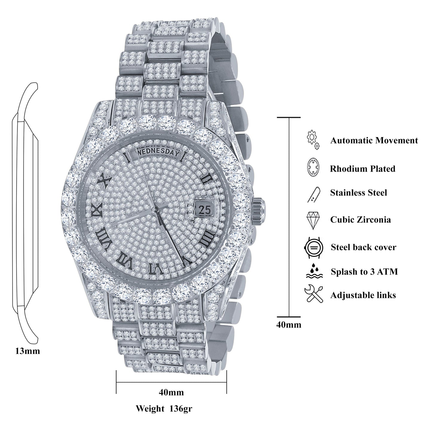 CROWN Steel Watch | 530841